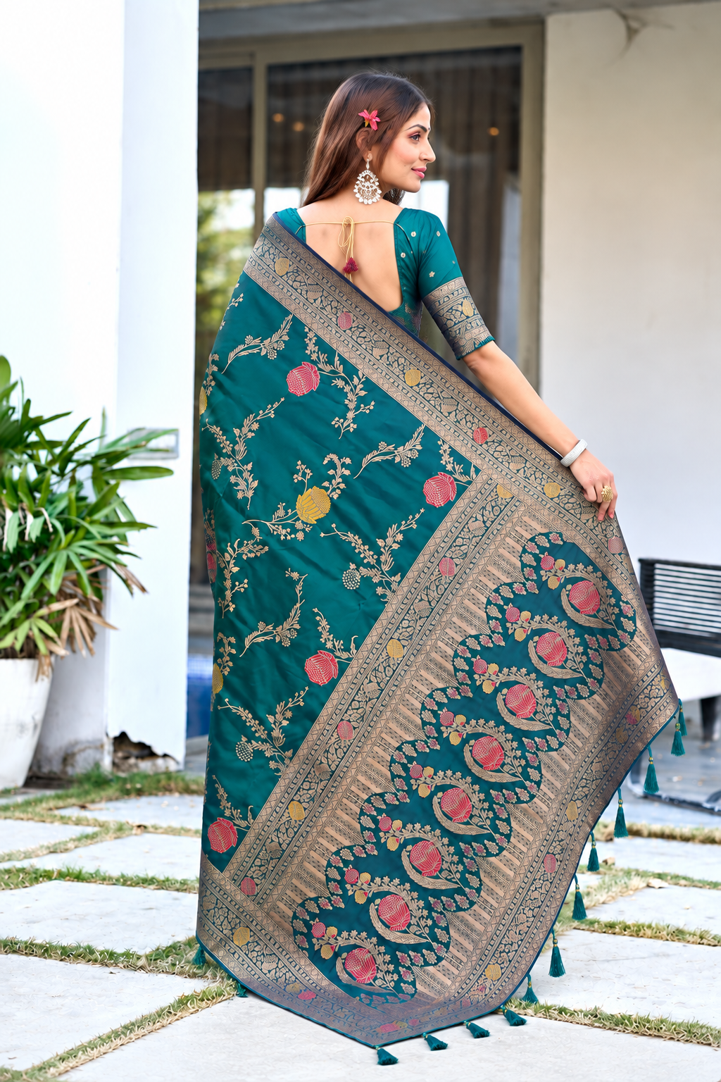 Ready to Wear Paithani Woven Pure Silk Saree