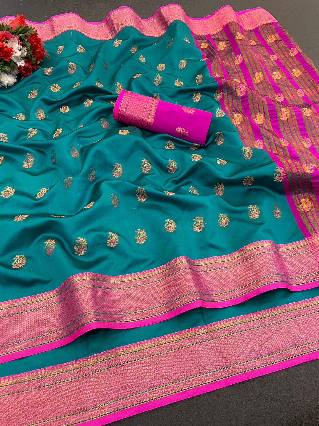 Jacquard Pure Banarasi Silk Saree
