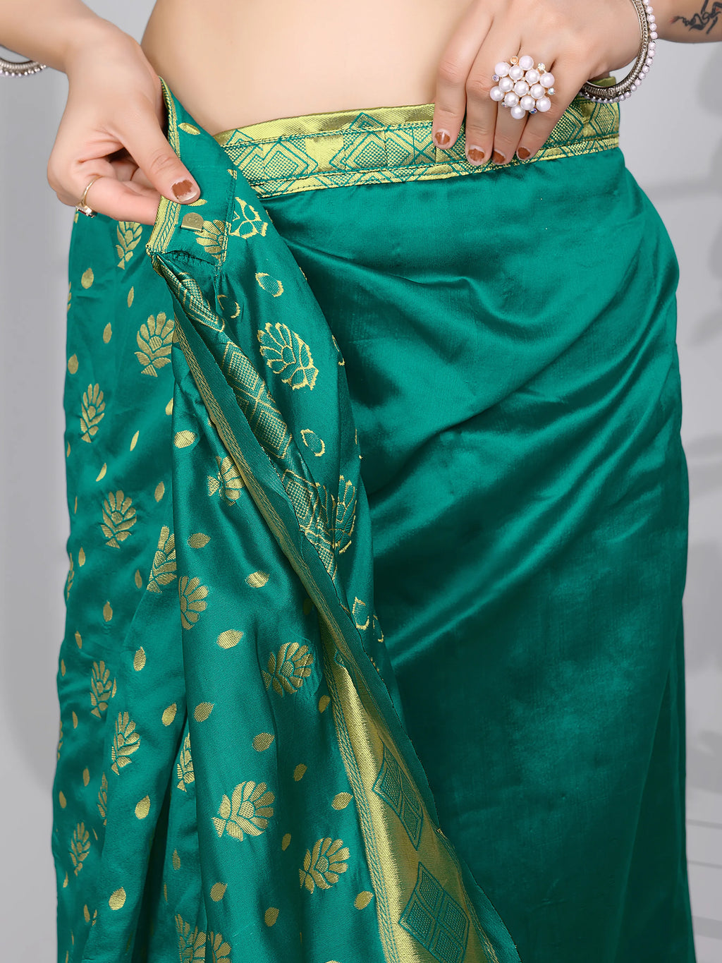 Ready to Wear Woven Banarasi Jacquard Pure Silk Saree