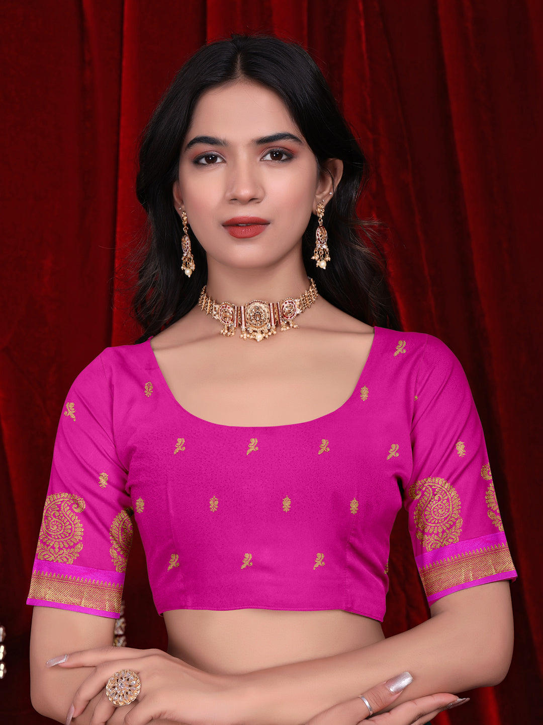 Ready to Wear Jacquard Pure Silk Saree