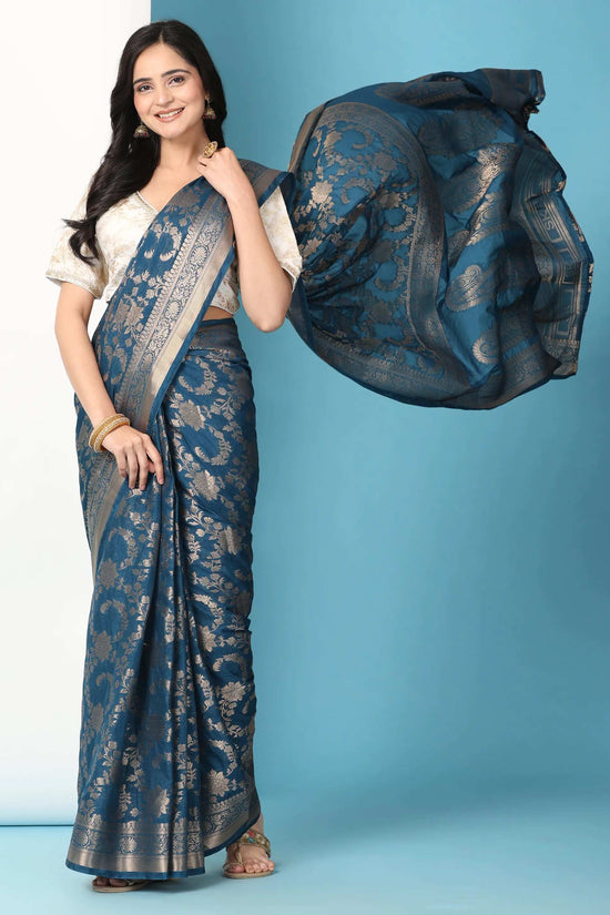 Ready to Wear Pure Banarasi Georgette Saree