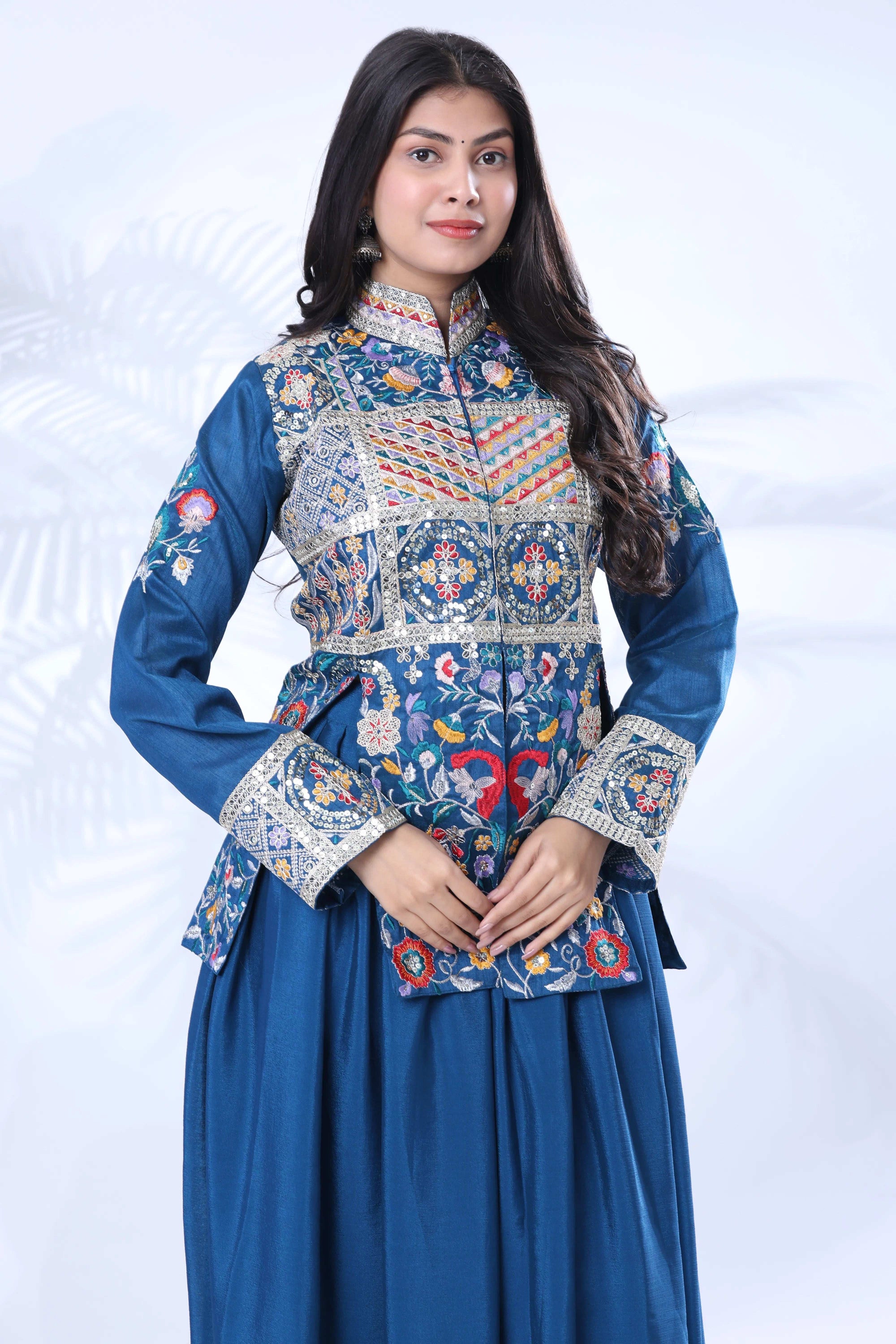 New Designer Party Wear Koti With Lehenga Choli