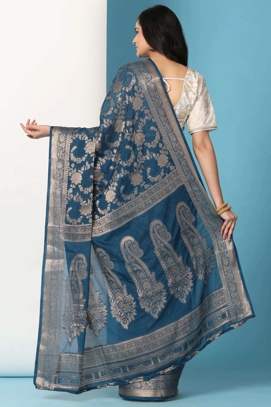 Ready to Wear Pure Banarasi Georgette Saree