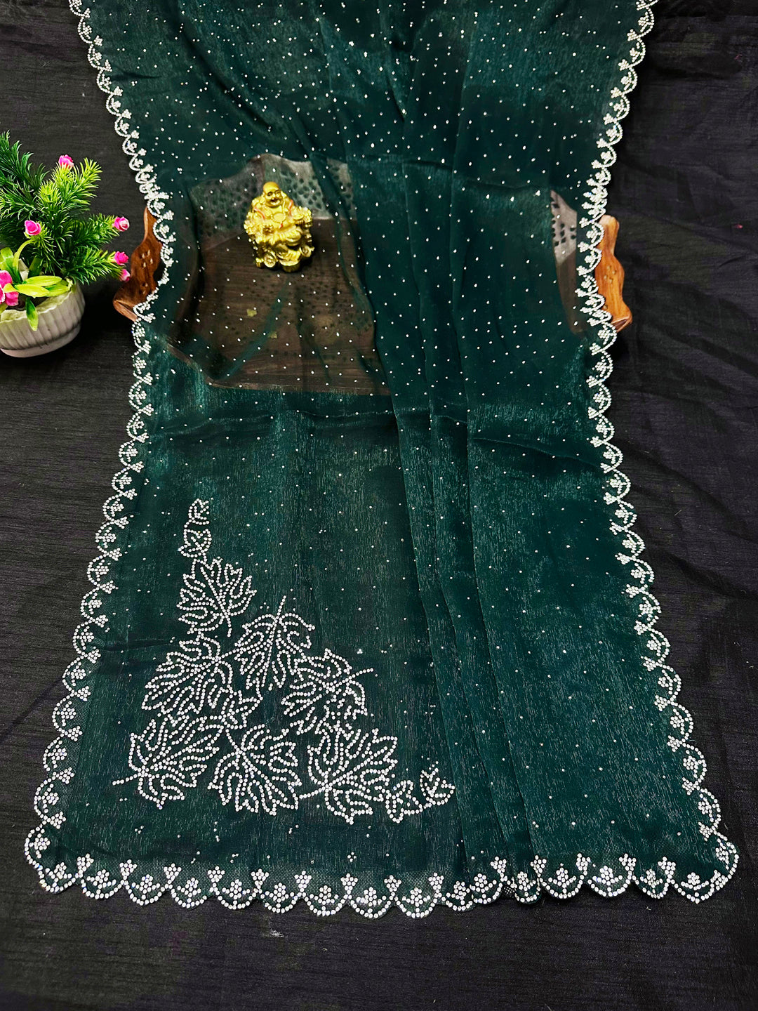 Zarkan Work Chiffon Saree for Women