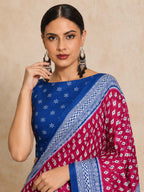 Ready to Wear Jaipuri Mul Cotton Geometric Printed Saree for Women
