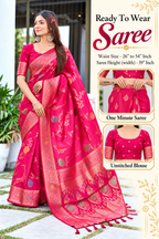 Ready to Wear Paithani Woven Pure Silk Saree