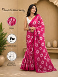 Ready to Wear Jaipuri Mul Cotton Printed Saree for Women