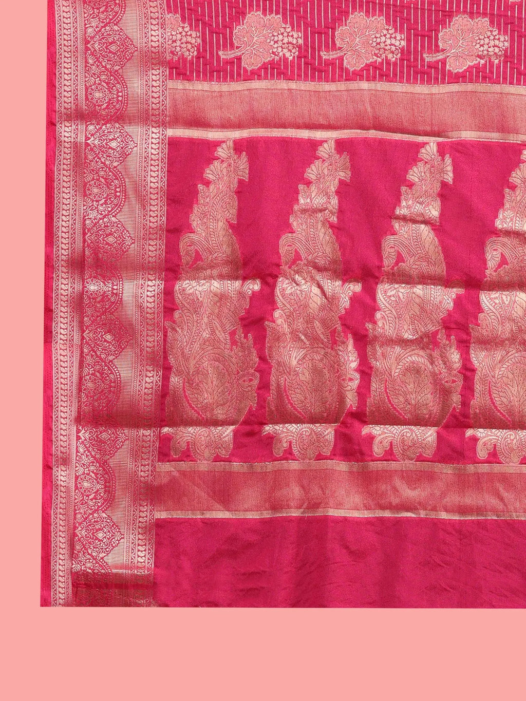 Banarasi Georgette Jacquard Saree With Embroidered Blouse