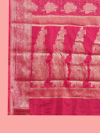 Banarasi Georgette Jacquard Saree With Embroidered Blouse