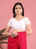 Ready To Wear Chiffon Zari Linen Saree