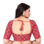 Cotton Soft Silk Bandhani Printed Blouse