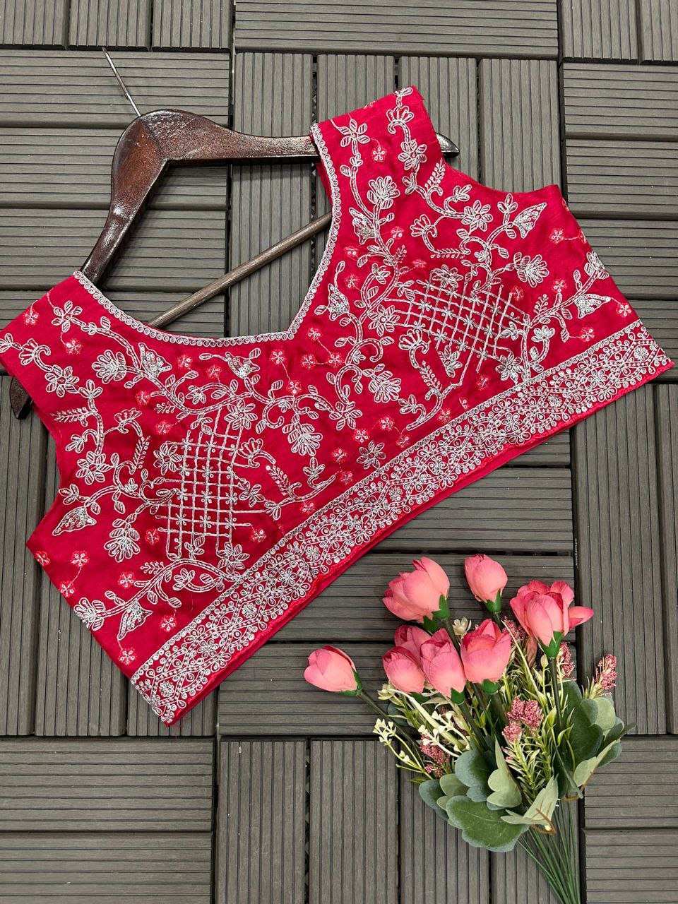 Embroidery Cording Work Ready To Wear Saree