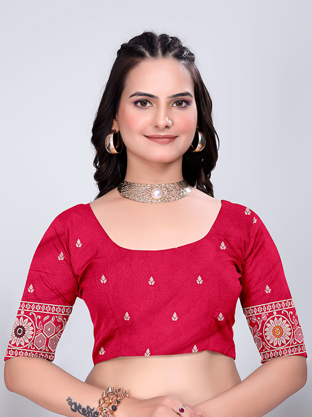 Patola Silk Saree with Traditional Pallu and Tassel Border