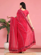 Georgette  Siroski Diamond Work Saree
