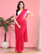 Ready To Wear Chiffon Zari Linen Saree