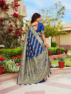 Rama Woven Jacquard Kanjivaram Pure Silk Saree
