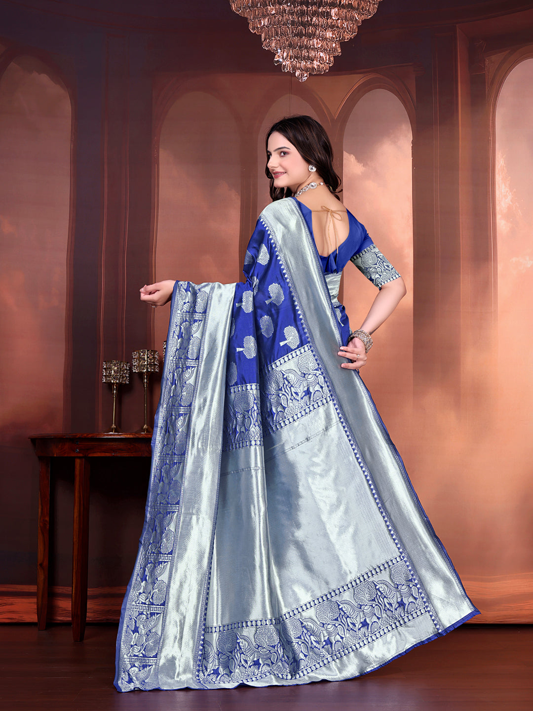 Ready to Wear Jacquard Pure Silk Saree