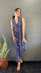 Printed V-Neck Co Ord Sets For Office Wear