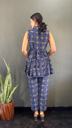 Printed V-Neck Co Ord Sets For Office Wear
