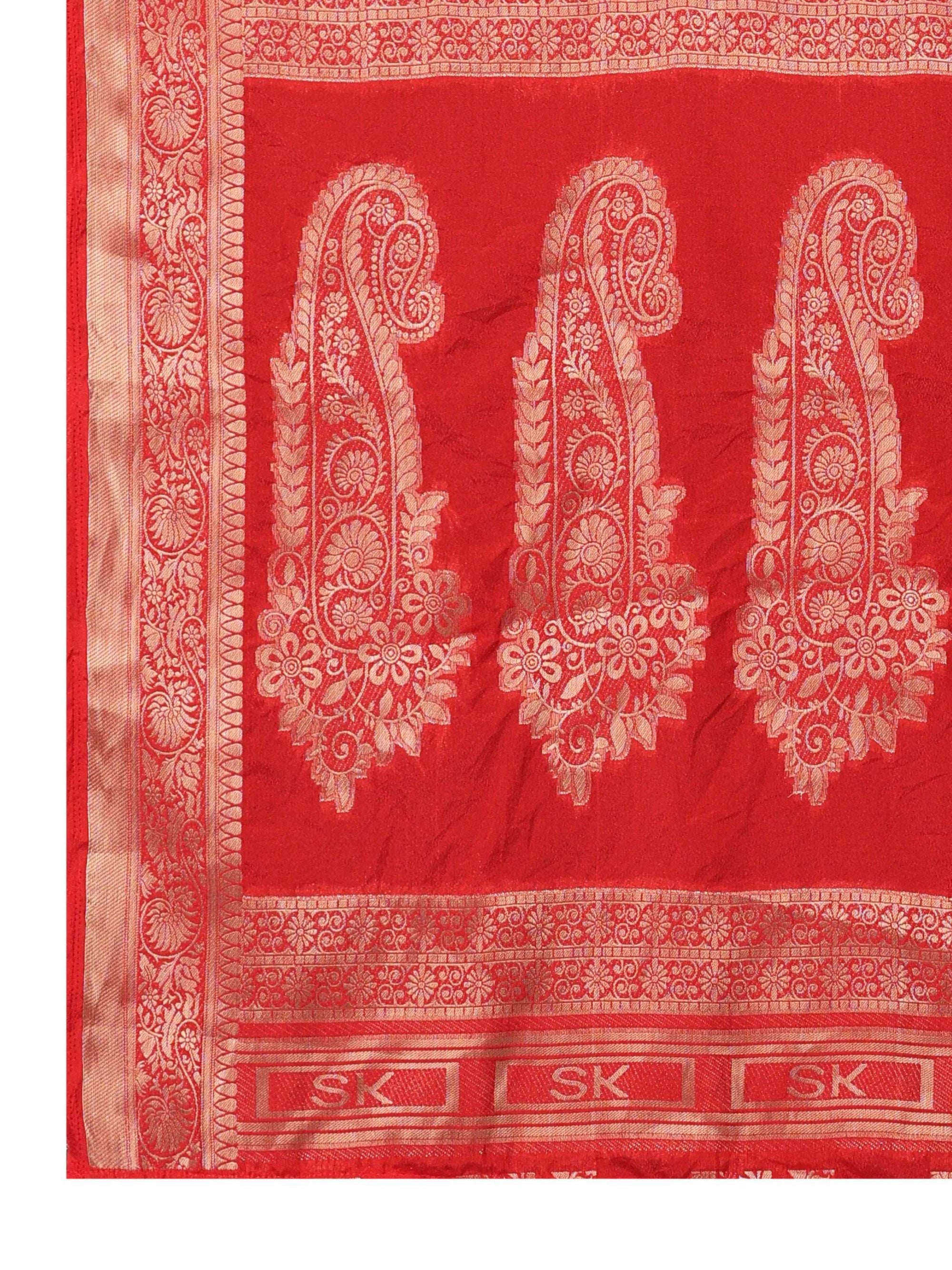 Ready to Wear Pure Banarasi Georgette Saree