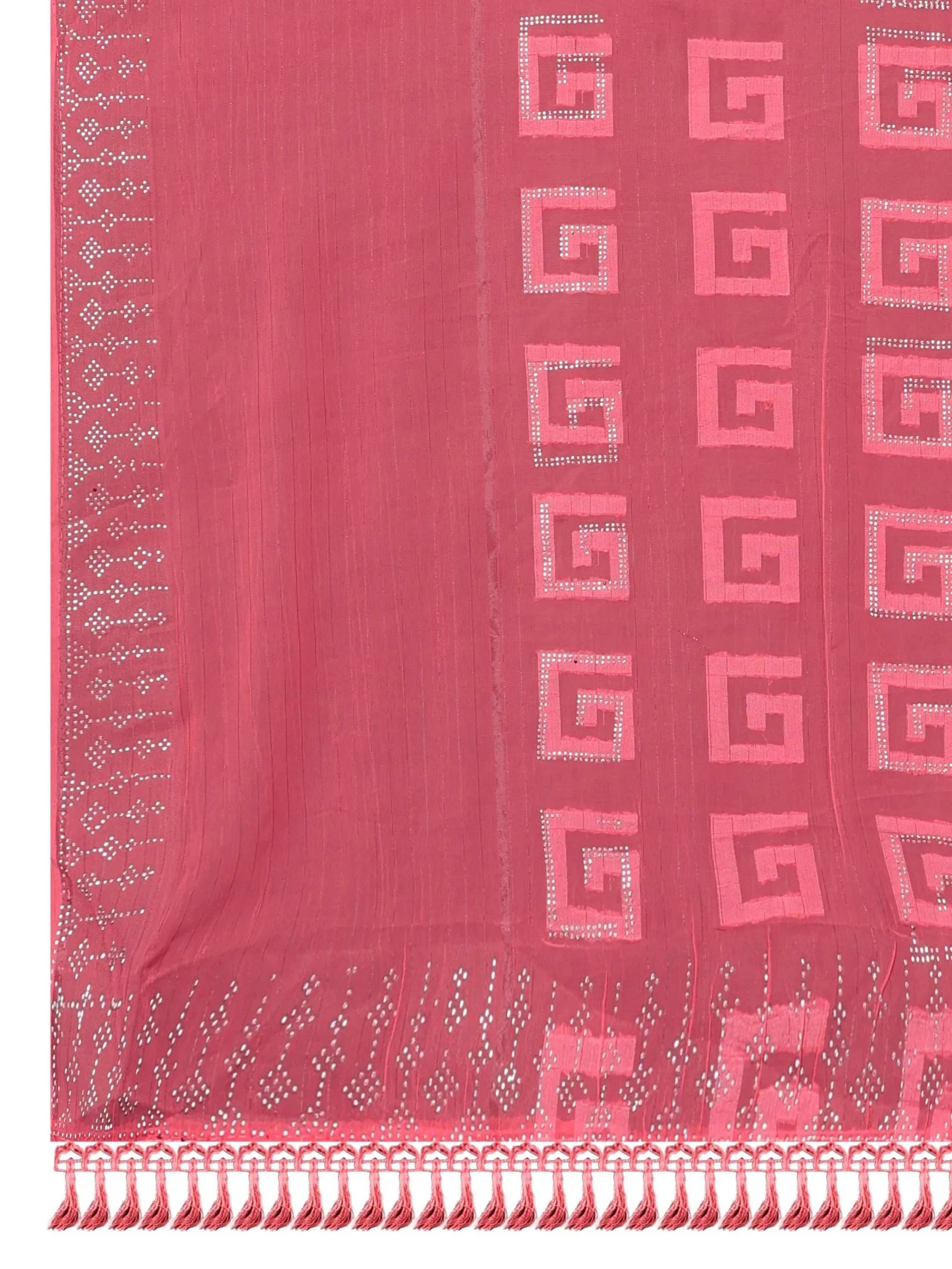 Georgette  Siroski Diamond Work Saree