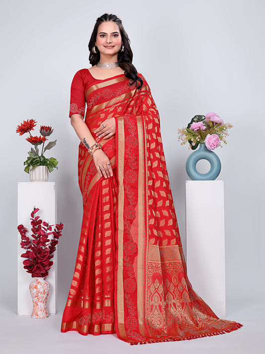 Banarasi Georgette Siroski Work Saree