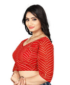 Georgette Padded Blouse with Full Embroidery Work