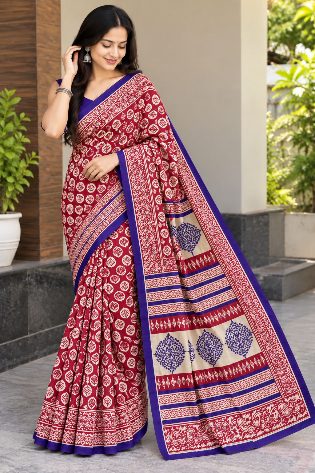 Pure Mulmul Cotton Daily Wear Saree