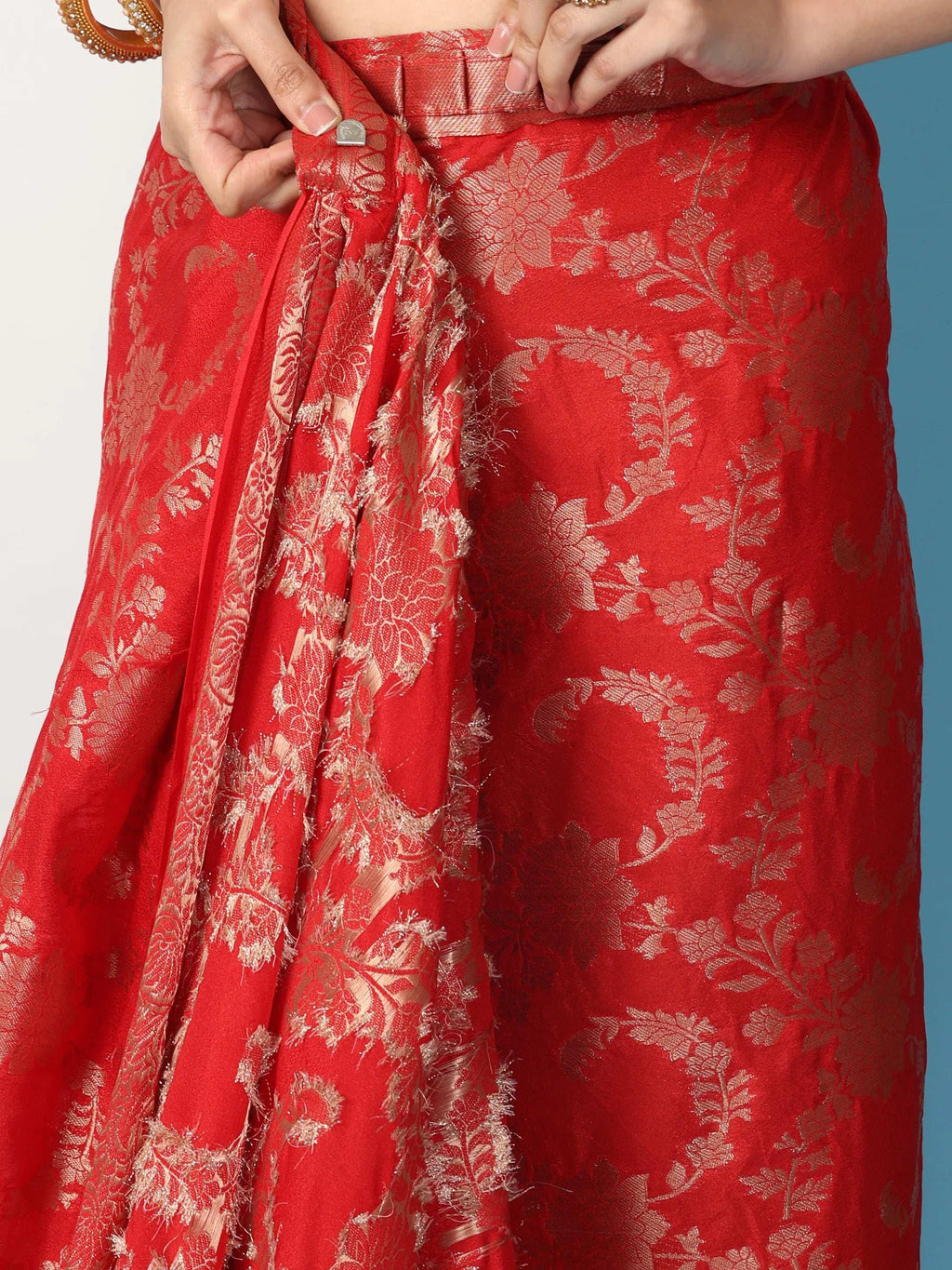 Ready to Wear Pure Banarasi Georgette Saree