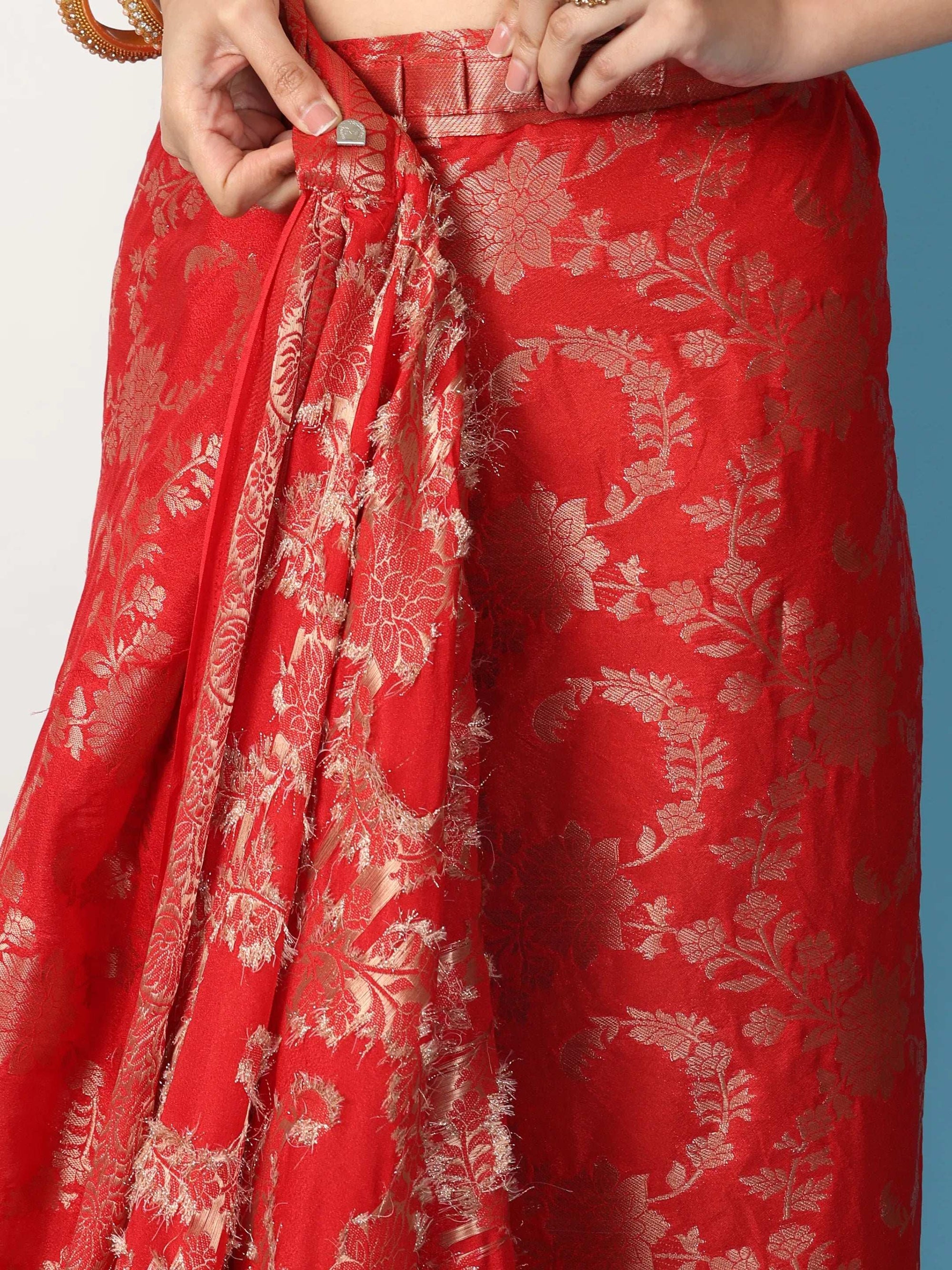 Ready to Wear Pure Banarasi Georgette Saree