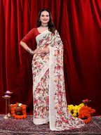 Ready-to-wear Floral Printed Georgette Saree