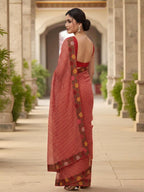 Cotton Silk Bandhani Printed Saree with Embroidery Work Border