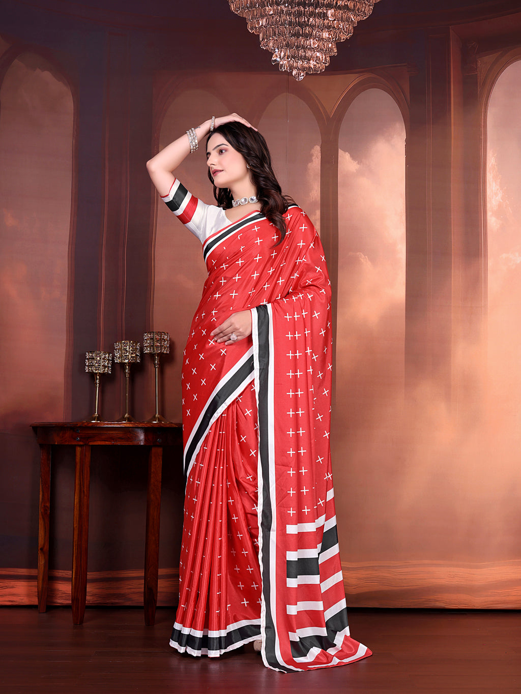 Designer Silk Saree with Stitched Blouse