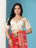 Ready to Wear Pure Banarasi Georgette Saree