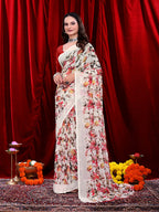 Ready-to-wear Floral Printed Georgette Saree
