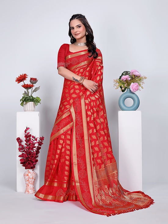 Banarasi Georgette Siroski Work Saree