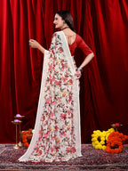 Ready-to-wear Floral Printed Georgette Saree