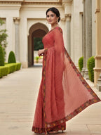 Cotton Silk Bandhani Printed Saree with Embroidery Work Border