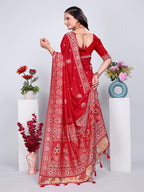 Patola Silk Saree with Traditional Pallu and Tassel Border