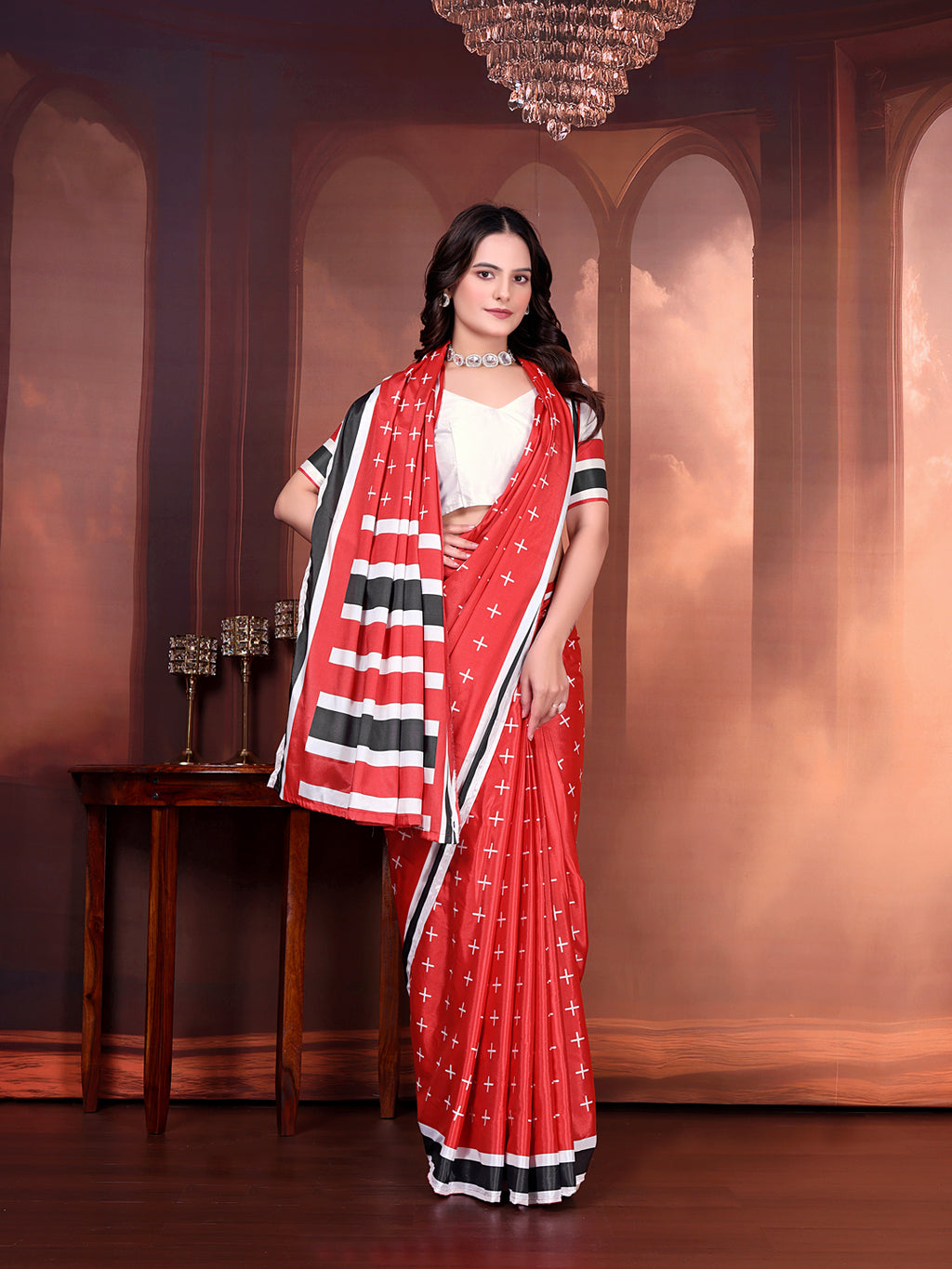Designer Silk Saree with Stitched Blouse
