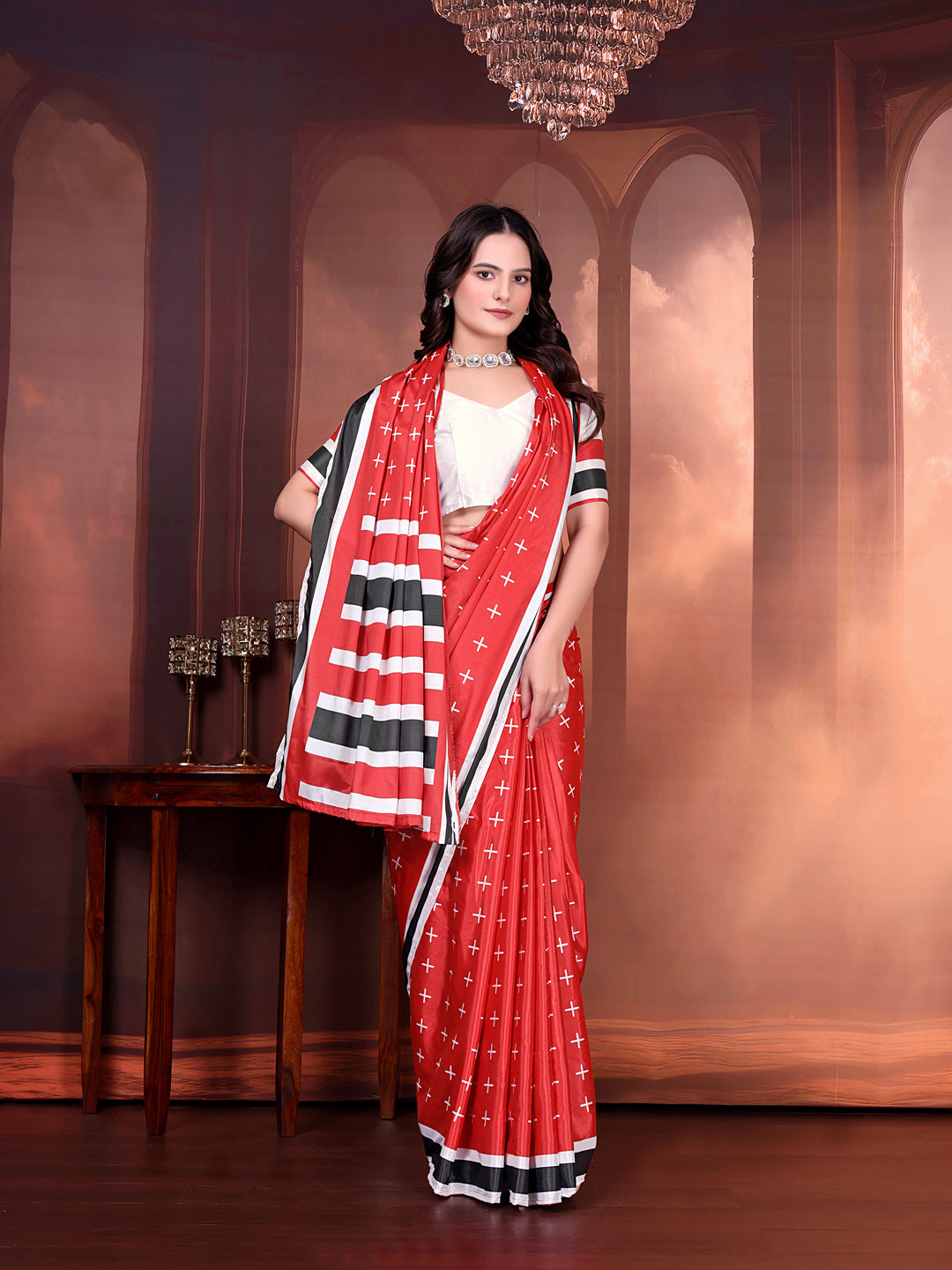 Designer Silk Saree with Stitched Blouse