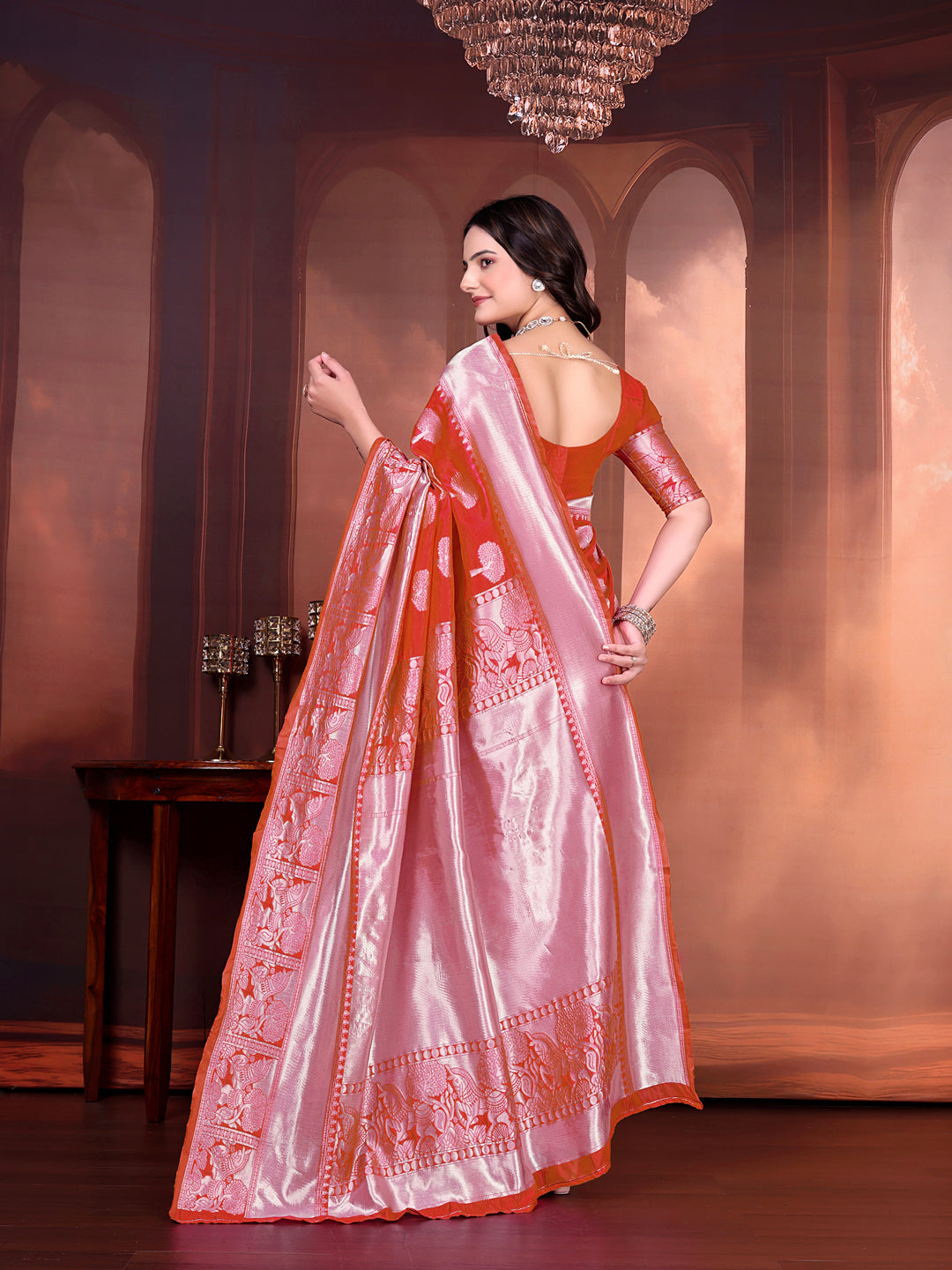 Ready to Wear Jacquard Pure Silk Saree