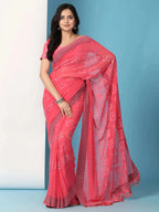 Georgette  Siroski Diamond Work Saree