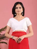 Ready To Wear Chiffon Zari Linen Saree