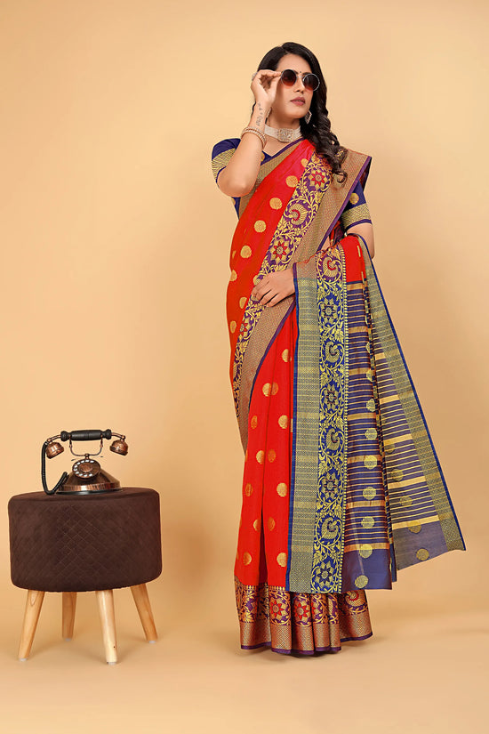 Pionex Woven Katan Kanjivaram Soft Lichi Silk Sarees