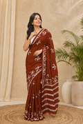 Mulmul Cotton Printed Daily Wear saree - Pionex Fab