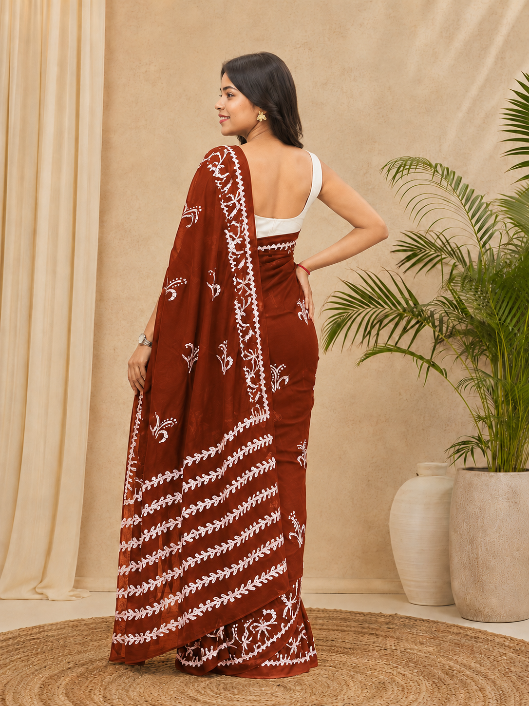 Mulmul Cotton Printed Daily Wear saree