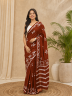 Mulmul Cotton Printed Daily Wear saree