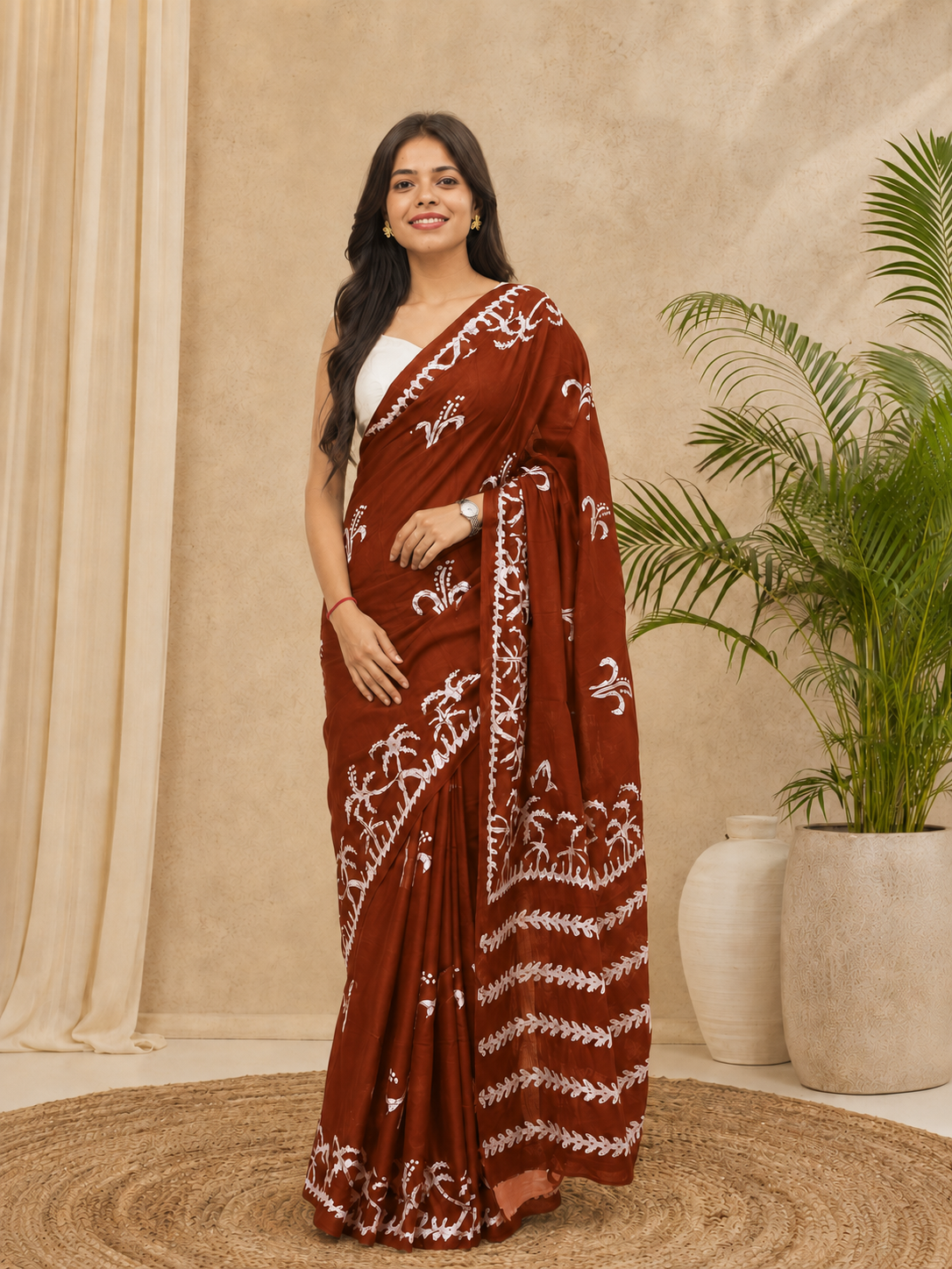 Mulmul Cotton Printed Daily Wear saree