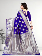 Pionex Banarasi Softy Copper Zari Weaving Brocade Saree